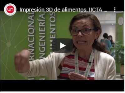 Impresión 3D de alimentos, IICTA 2018