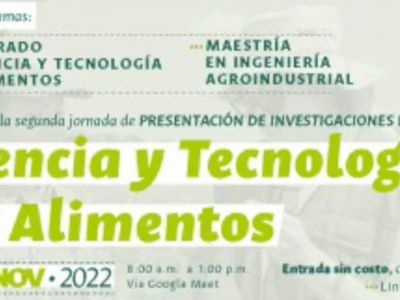 2da Jornada de Investigación en Ciencia y Tecnología en Alimentos