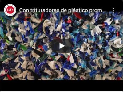 Con trituradoras de plástico promueven reciclaje en Buenaventura